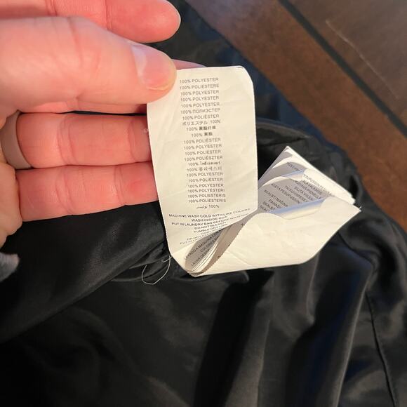 Michael Kors MK Drawcord Full Zip Hooded Anorak Jacket Black Size XS - Picture 9 of 9